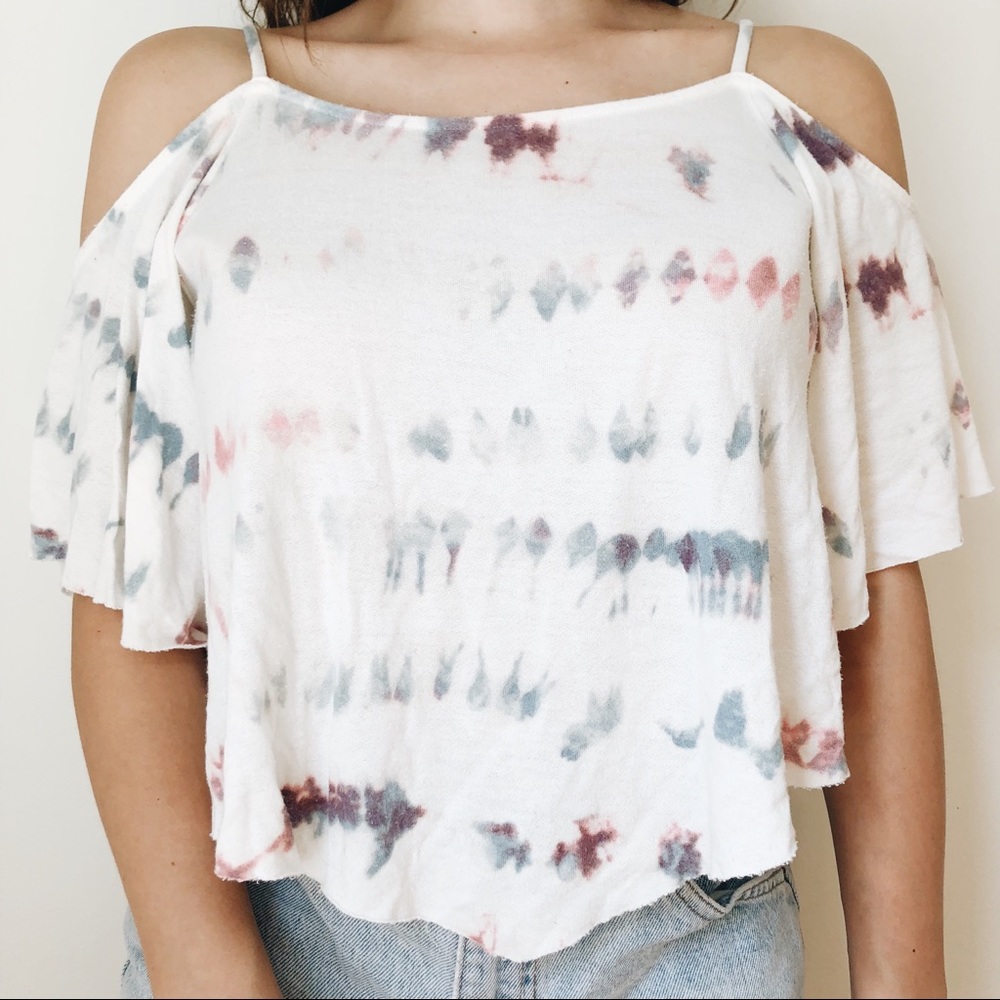 cold shoulder flowy top | american eagle